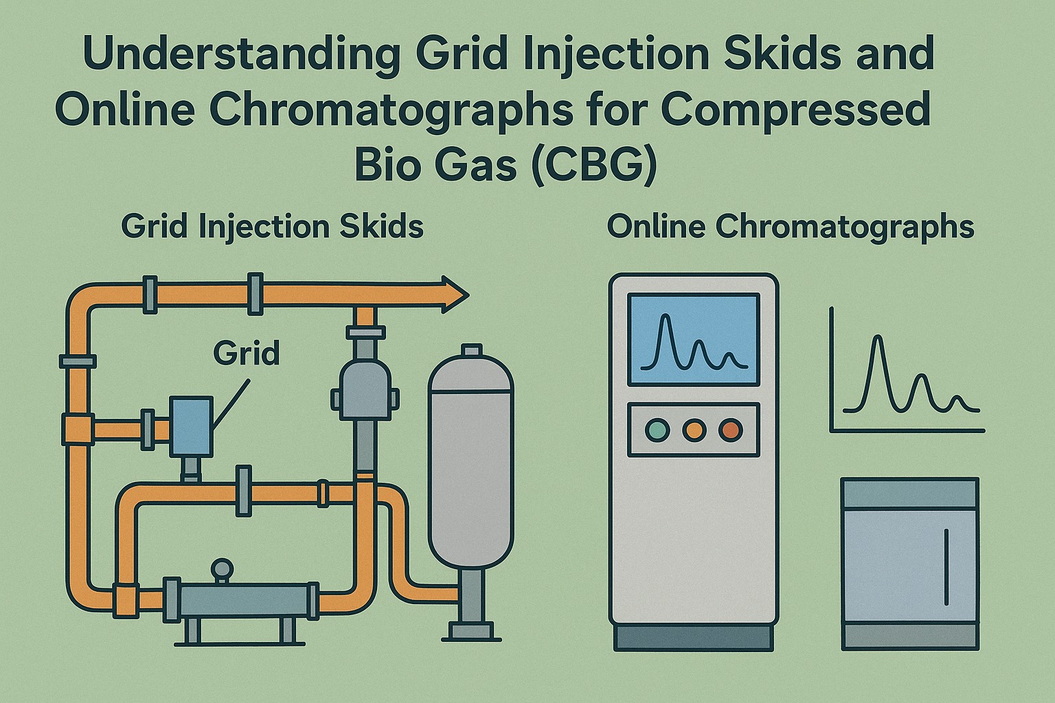 Understanding Grid Injection Skids and Online Chromatographs for Compressed Bio Gas (CBG)