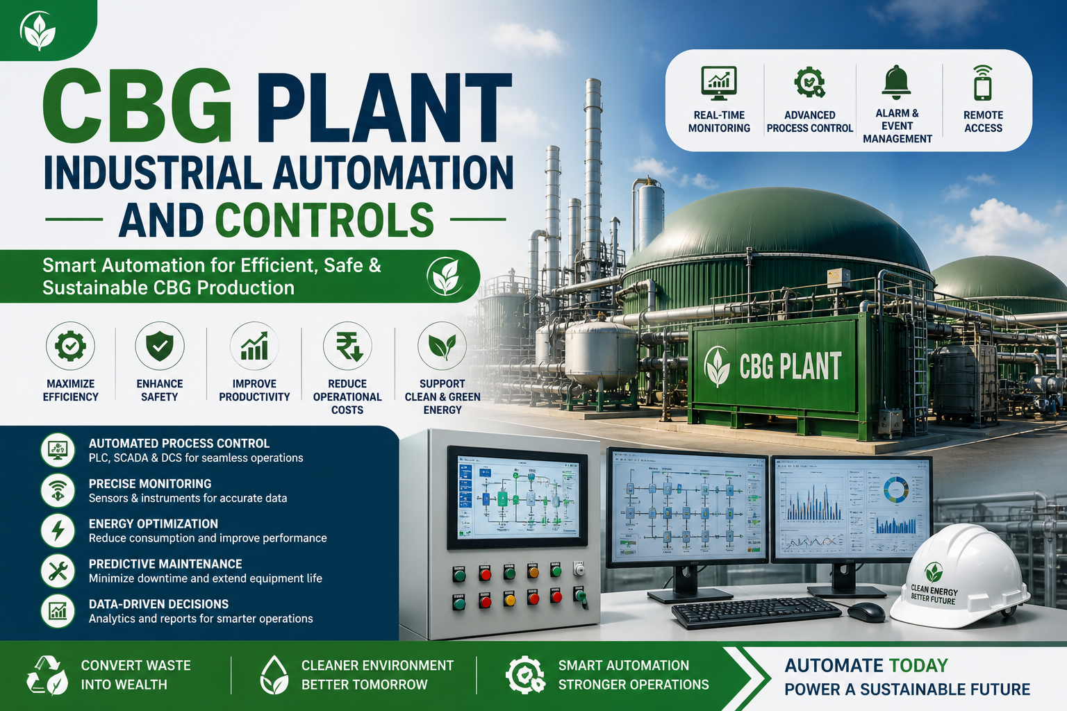 CBG Plant Industrial Automation and Controls